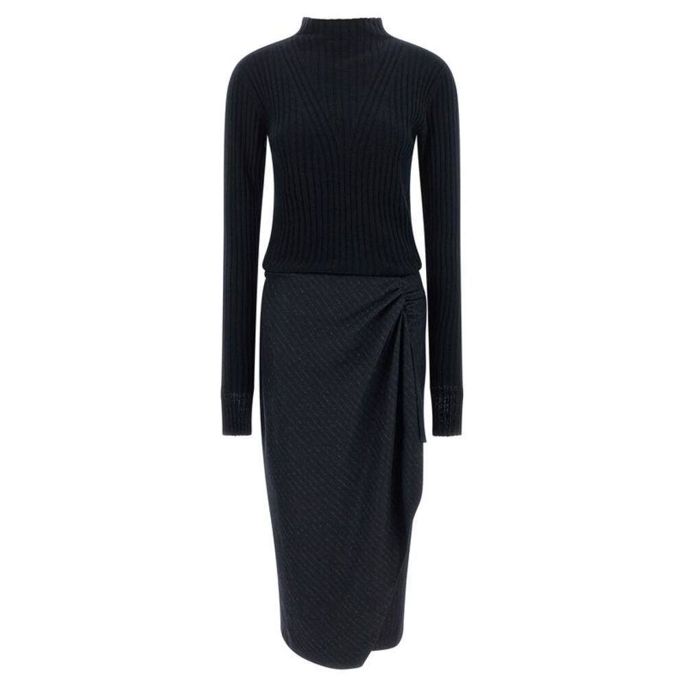 PINKO Blue Polyester Midi Women's Dress